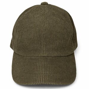 Sonoma Goods For Life Women's Corduroy Baseball Hat in Olive Green